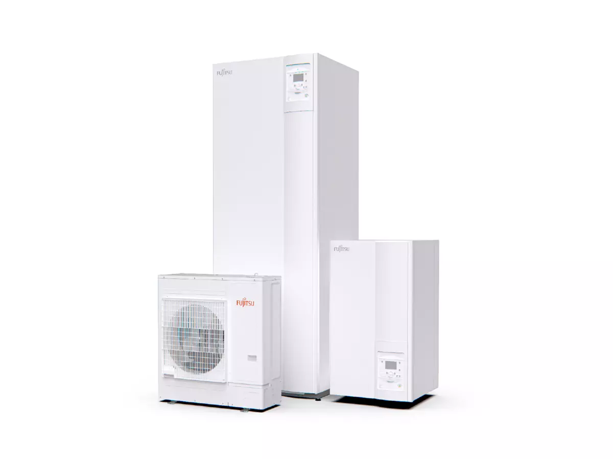 Wärmepumpe mit Außen- und Inneneinheit