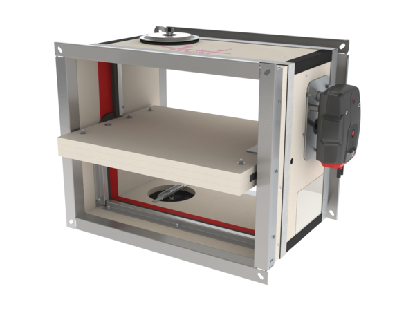 Product view - Fire damper with hatch