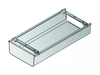 Connection casing, connection to ceiling